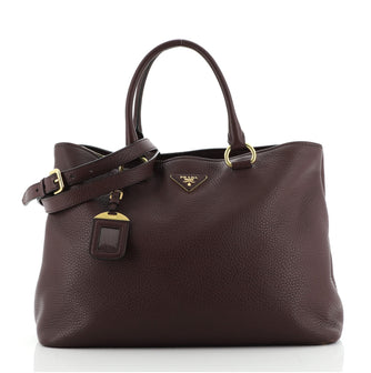 Prada Convertible Shopping Tote Vitello Daino Large