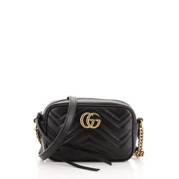Gucci GG Marmont Shoulder Bag Matelasse Leather Mini