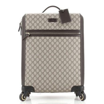 Gucci Carry On Rolling Luggage GG Coated Canvas Medium