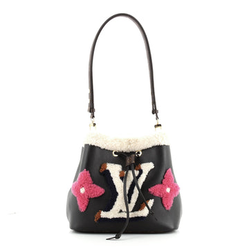 Louis Vuitton NeoNoe Handbag Shearling Monogram MM
