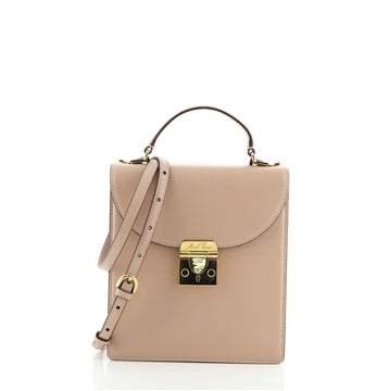 Mark Cross Uptown Top Handle Bag Leather