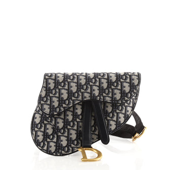 Christian Dior Saddle Belt Bag Oblique Canvas