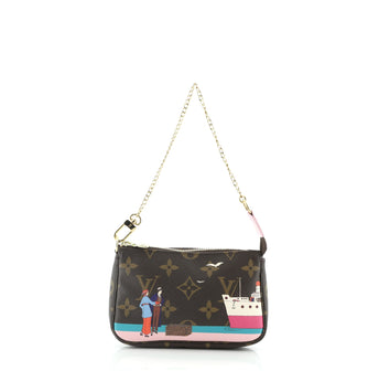 Louis Vuitton Pochette Accessoires Limited Edition Monogram Canvas Mini