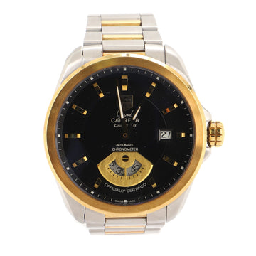 Tag Heuer Grand Carrera Calibre 6 Chronometer Automatic Watch Stainless Steel and Yellow Gold 40