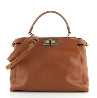Fendi Peekaboo Bag Soft Leather Regular
