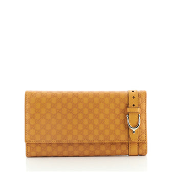 Gucci Nice Flap Wallet Microguccissima Leather