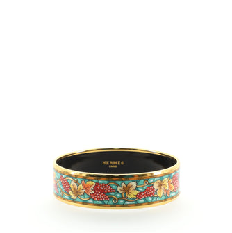 Hermes Bangle Bracelet Printed Enamel Medium