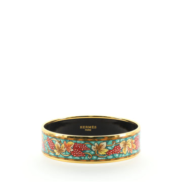 Hermes Bangle Bracelet Printed Enamel Medium