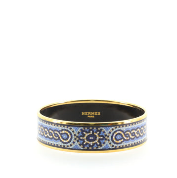 Hermes Bangle Bracelet Printed Enamel Medium