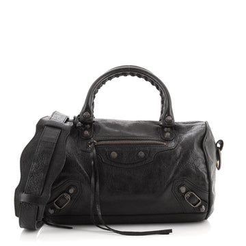 Balenciaga Papier Boston Classic Studs Bag Leather Mini