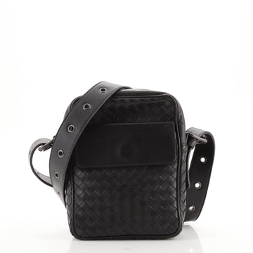 Bottega Veneta Front Pocket Messenger Bag Intrecciato Nappa Small
