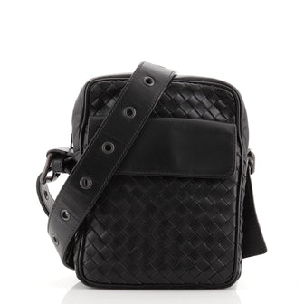 Bottega Veneta Front Pocket Messenger Bag Intrecciato Nappa Small