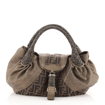 Fendi Spy Bag Zucca Canvas and Leather