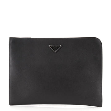 Prada Zip Around Portfolio Leather Small