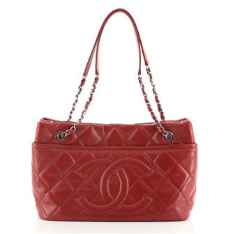 Chanel Timeless CC Soft Tote Quilted Caviar Medium