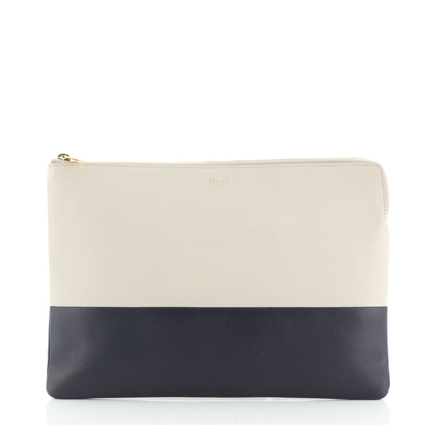 Celine Bi Color Leather Solo Pouch Celine