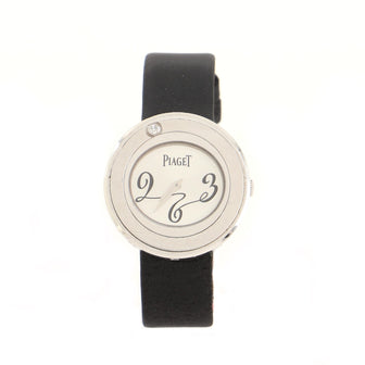 Piaget Possession Quartz Watch White Gold and Leather with Diamond 29