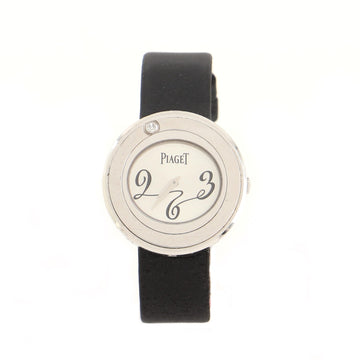 Piaget Possession Quartz Watch White Gold and Leather with Diamond 29