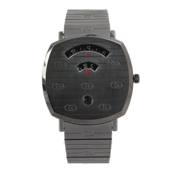 Gucci Grip Date Quartz Watch PVD Stainless Steel 38