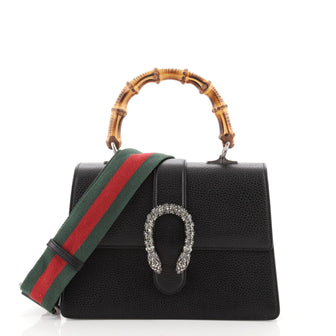 Gucci Dionysus Bamboo Top Handle Bag Leather Medium