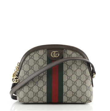 Gucci Ophidia Dome Shoulder Bag GG Coated Canvas Small