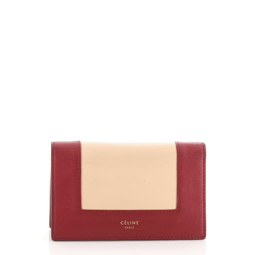 Celine Frame Flap Wallet Leather Compact