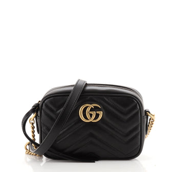 Gucci GG Marmont Shoulder Bag Matelasse Leather Mini