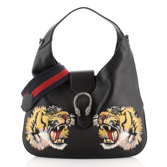 Gucci Dionysus Hobo Embroidered Leather Maxi