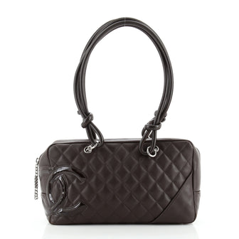 Cambon Bowler Bag Quilted Leather Medium