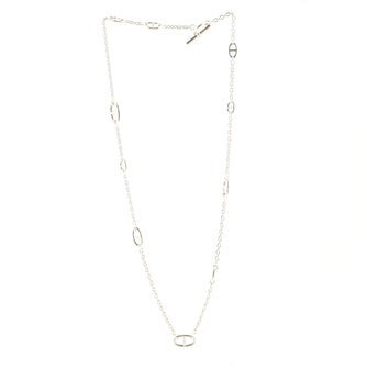 Hermes Farandole Long Necklace Sterling Silver 80
