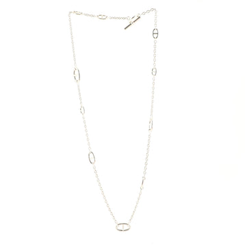 Hermes Farandole Long Necklace Sterling Silver 80