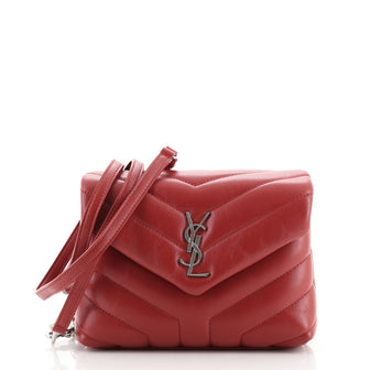 Saint Laurent LouLou Shoulder Bag Matelasse Chevron Leather Toy