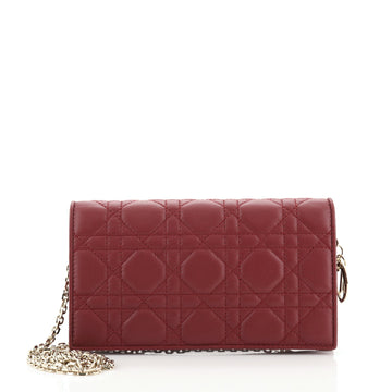 Christian Dior Lady Dior Chain Pouch Cannage Quilt Lambskin