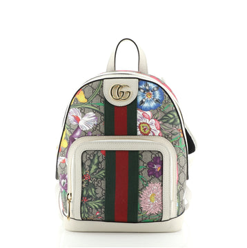Gucci Ophidia Backpack Flora GG Coated Canvas Small