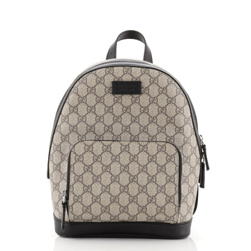 Gucci Zip Pocket Backpack GG Coated Canvas Small