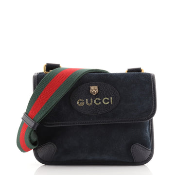 Gucci Neo Vintage Flap Messenger Suede Small