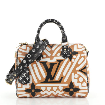 Louis Vuitton Speedy Bandouliere Bag Limited Edition Crafty Monogram Giant 25