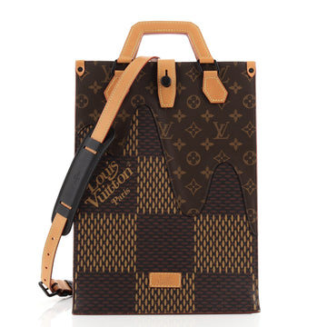 Louis Vuitton Nigo Tote Limited Edition Giant Damier and Monogram Canvas Mini