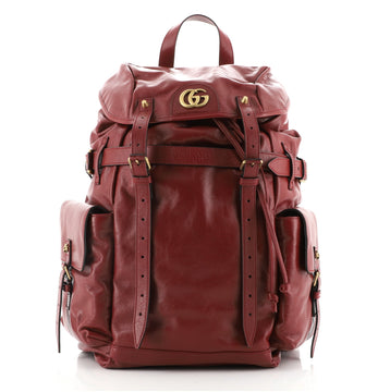 Gucci GG Marmont Multipocket Backpack Leather Large