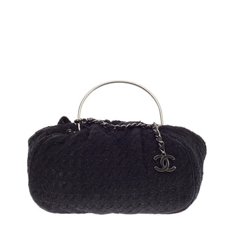 Chanel Boucle Knitting Satchel Tweed