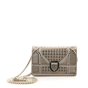 Christian Dior Diorama Flap Bag Cannage Embossed Calfskin Baby