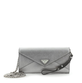 Prada Envelope Chain Bag Saffiano Leather Mini