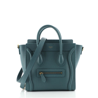 Celine Luggage Bag Grainy Leather Nano