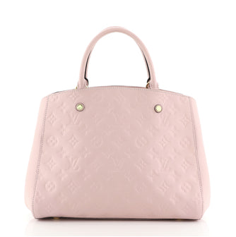 Louis Vuitton Montaigne Handbag Monogram Empreinte Leather MM