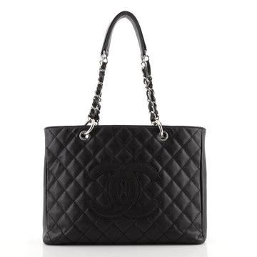 Chanel Vintage Grand Shopping Tote Quilted Caviar