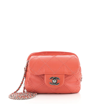 Chanel Ultimate Stitch Wallet on Chain Flap Quilted Lambskin Mini