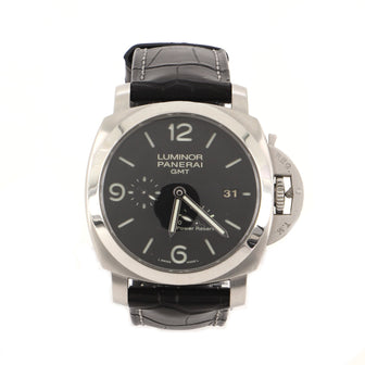 Panerai Luminor 1950 3 Days GMT Power Reserve Automatic Watch Stainless Steel and Rubber 44