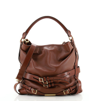 Burberry Bridle Gosford Hobo Leather Medium