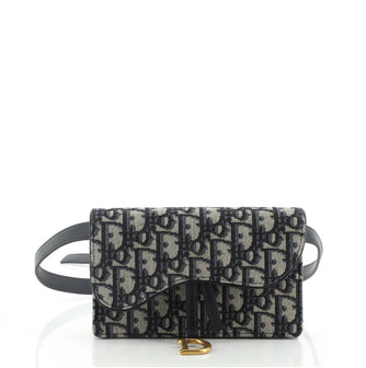 Christian Dior Saddle Rectangular Belt Bag Oblique Canvas