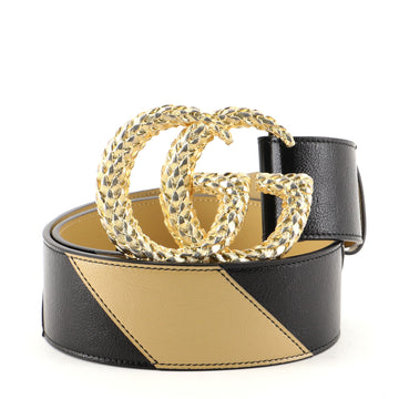 Gucci GG Marmont Belt Diagonal Quilted Leather Wide
